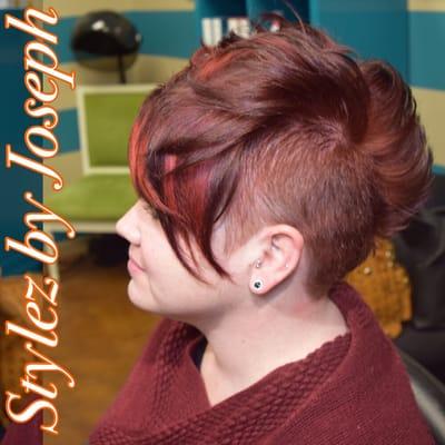 Flaming Mohawk. Using Lanza Healing Haircolor.