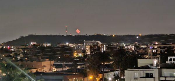 Baldwin hills view from the patio