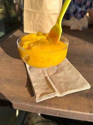 Mango sorbet