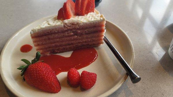 Strawberry layer cake