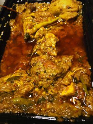 Chicken karahi- way too much grease but good flavor