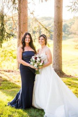 Beautiful Bride and Mom