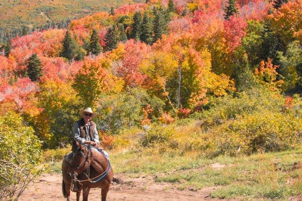 A Guest at Rising K Ranch in the Fall