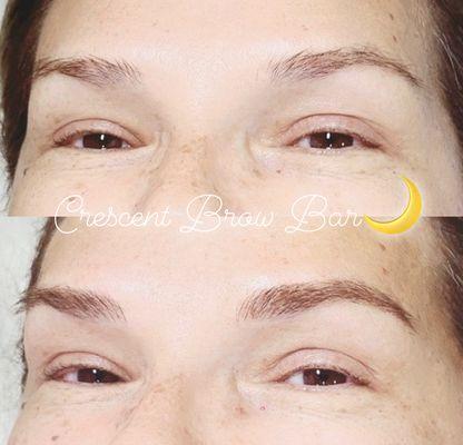 Eyebrow microblading at Crescent Brow Bar