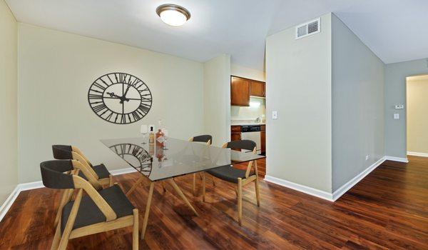 Dining room is adjacent to the kitchen