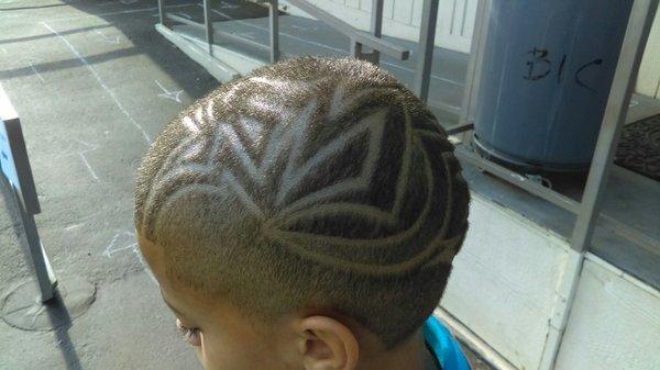 I'm very picky when it comes to who cuts my sons hair. I love Fades. Tim made sure his "swag was on" for school.