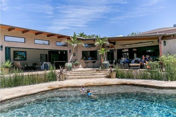 Mid Century Modern pool exterior