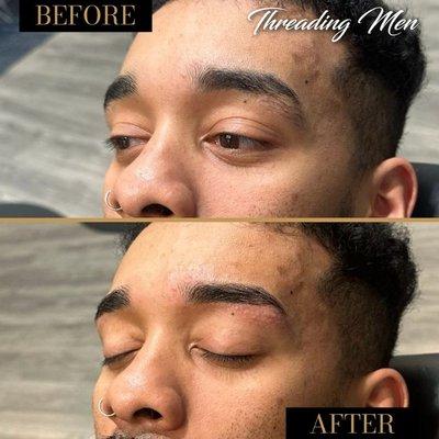 Men's Eyebrow Threading