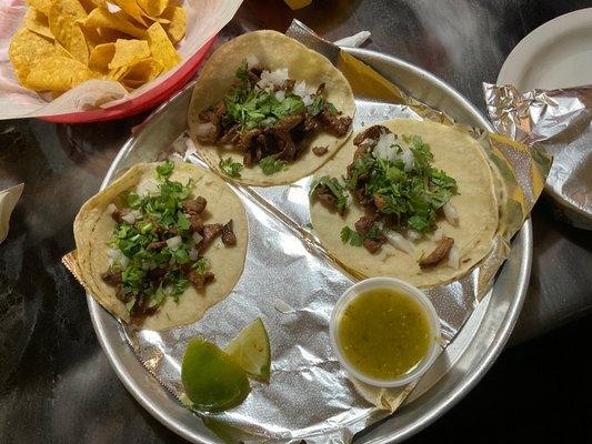 STEAK TACOs