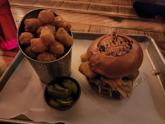 The Holy Grail Burger (with Tater Tots)