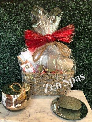 Gift baskets available coinciding with the season and holiday.