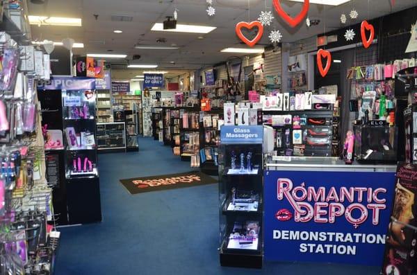 A huge selction of erotic toys in fact one of the largest selctions in the Tri state area!