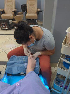 Tracy is THE BEST for pedicures!