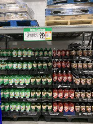 Display on sale sodas