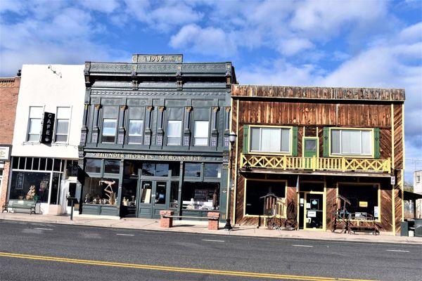 Historical town across the street