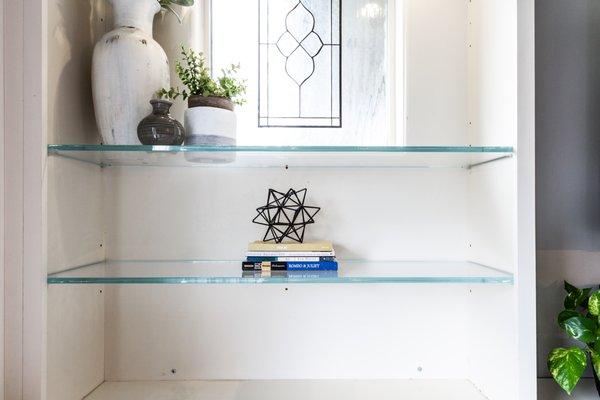 Custom Glass Shelves