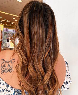 Warm balayage