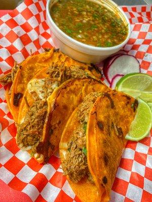 Tacos Dorados with Cheese