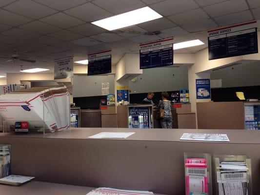 Inside The Woodlands post office location on Pinecroft Dr.