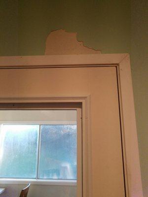 Ripped big chunk of paint off