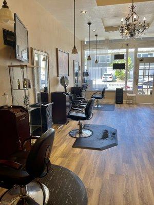 Inside the salon