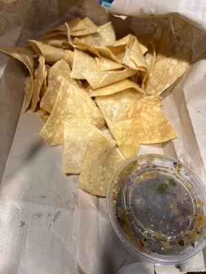 Chips and Mild Salsa ($2.50)