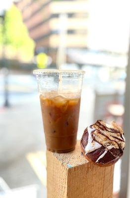 S'mores doughnut and s'more latte