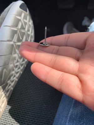 A big thumbtack