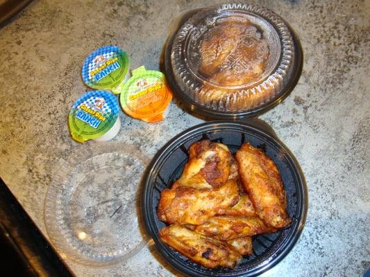 One of the Chicken Wings "bowls" from Little Caesars Pizza TO GO.  March 14th 2013.