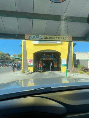 Entrance to car wash