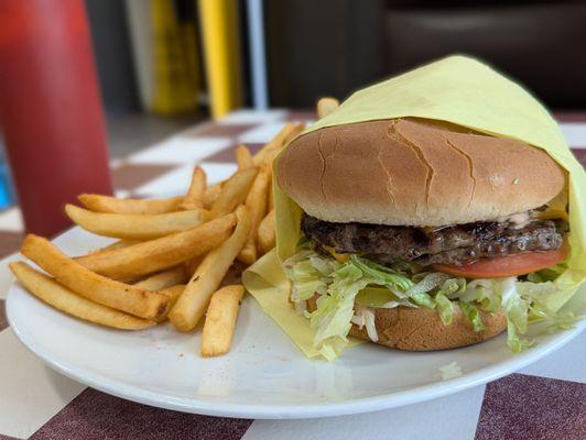 Double Cheeseburger Special. The fries are