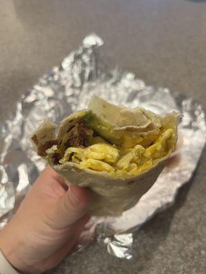 Cali breakfast burrito! Yum