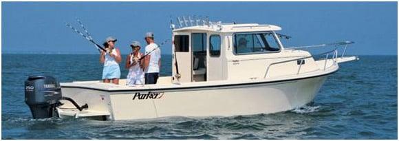 ANGLER Xpress 25 ft Parker Pilot House. For the personal touch. Up to 6 passengers