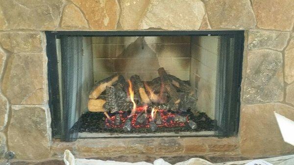 36" Woodland Timber gas log set installed by Wizard's locally in Flagstaff.