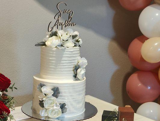 Two tier custom cake