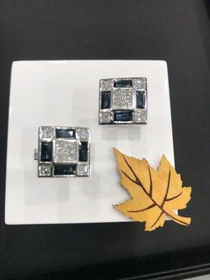 Sapphire & diamond cufflinks