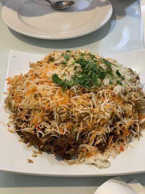 Goat dum biriyani