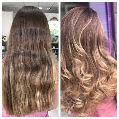 really love the how this balayage came out, natural and gorgeous!