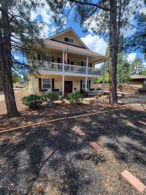 Front of house with 4 off street parking