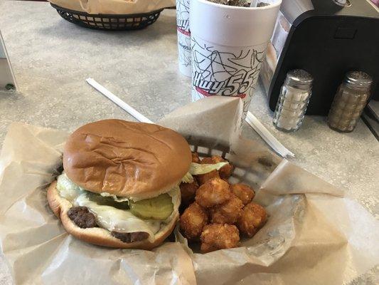 All American Cheeseburger with Tots