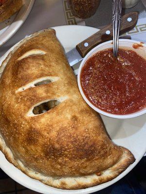 Mushroom Calzone (veggie)