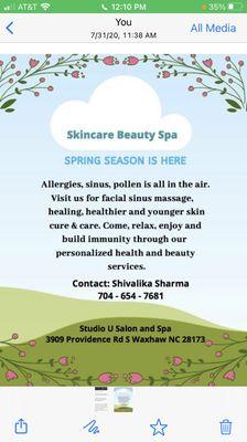 Skincare Beauty spa