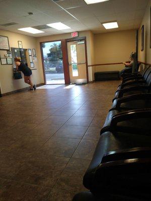 Spacious if basic waiting room.