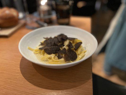 Tagliatelle with shaved truffles