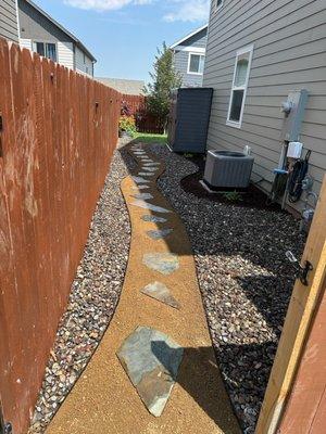 Paver walk way