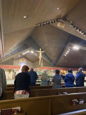 View of the church's interior during mass!