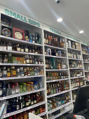 Liquor selection for miles