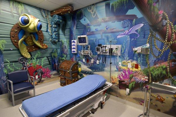 The pediatric suite at America's ER - Cypress.