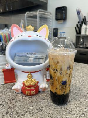 Brown sugar milk boba