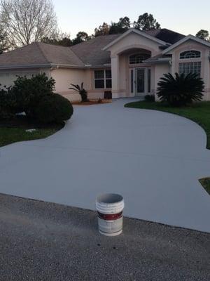 Pool deck and driveway paintings life time warranty